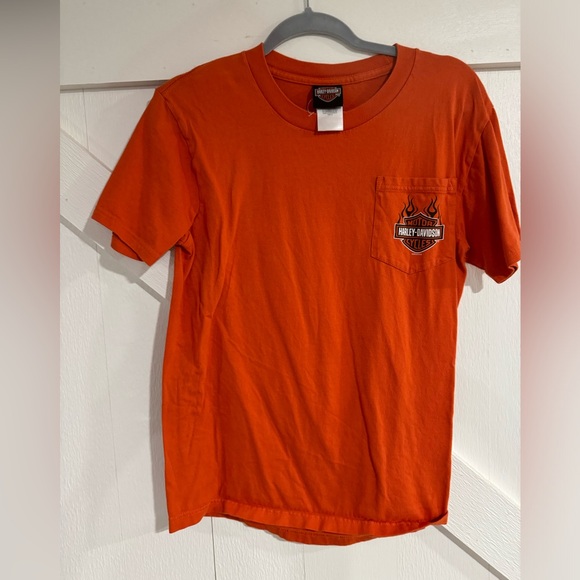 Orange vintage Harley Davidson tee - Picture 2 of 3